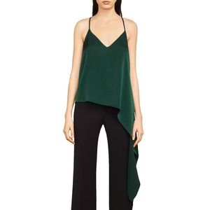 BCBGMazAzria Shirley Asymmetric Draped Camisole Size M Like new!